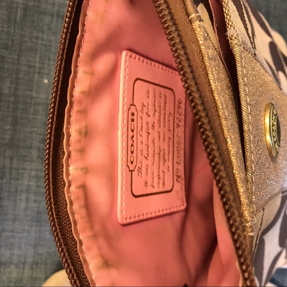 Coach Gold/Tan Crossbody - Picture 2 of 3